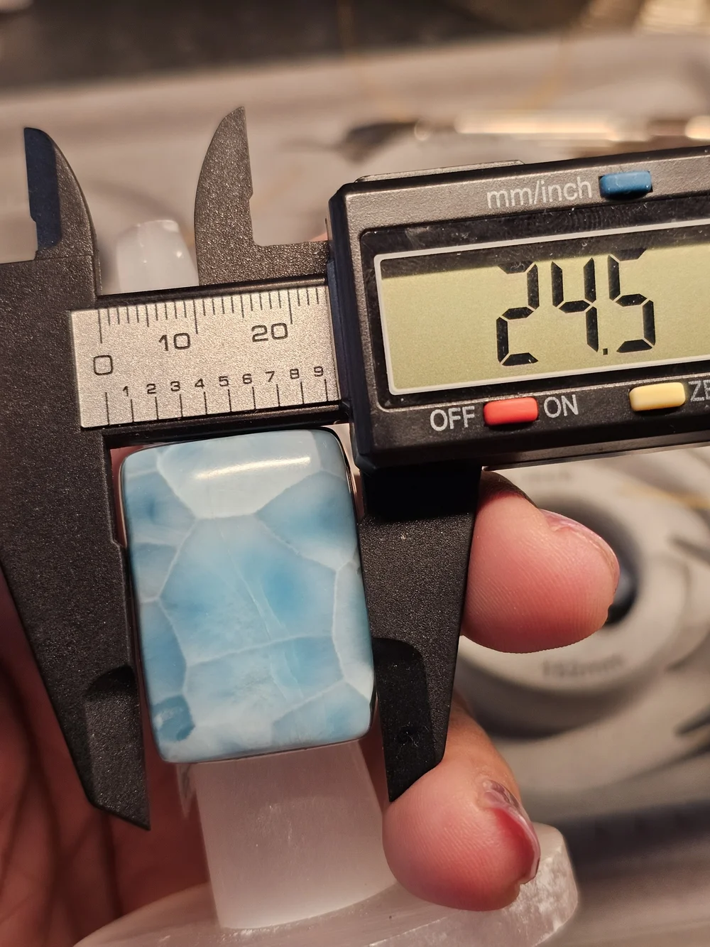 NEW AAA GRADE Larimar Ring 925ss